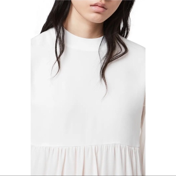 ALLSAINTS Fayre Ruffle Hem Blouse Top S - Picture 8 of 12